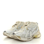 Balenciaga Mesh Rubber Monocolor Womens Runner Sneakers 37 White