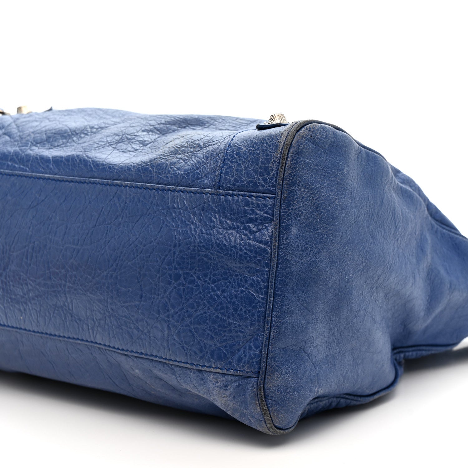Balenciaga Agneau Giant 12 Silver Hardware Velo Bleu Glacier