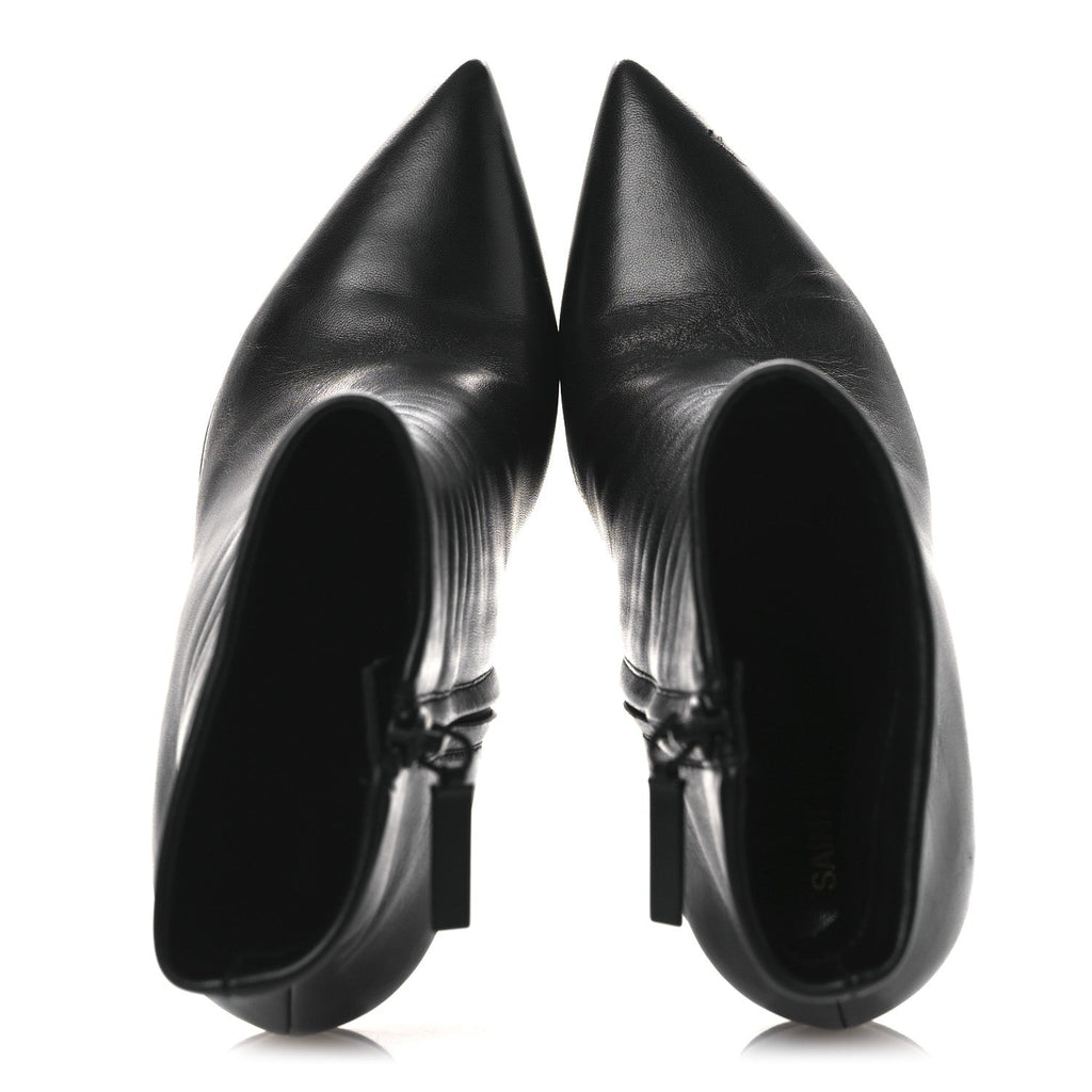 Saint Laurent Nappa Vendome Opyum 110 Ankle Boots 37 Black