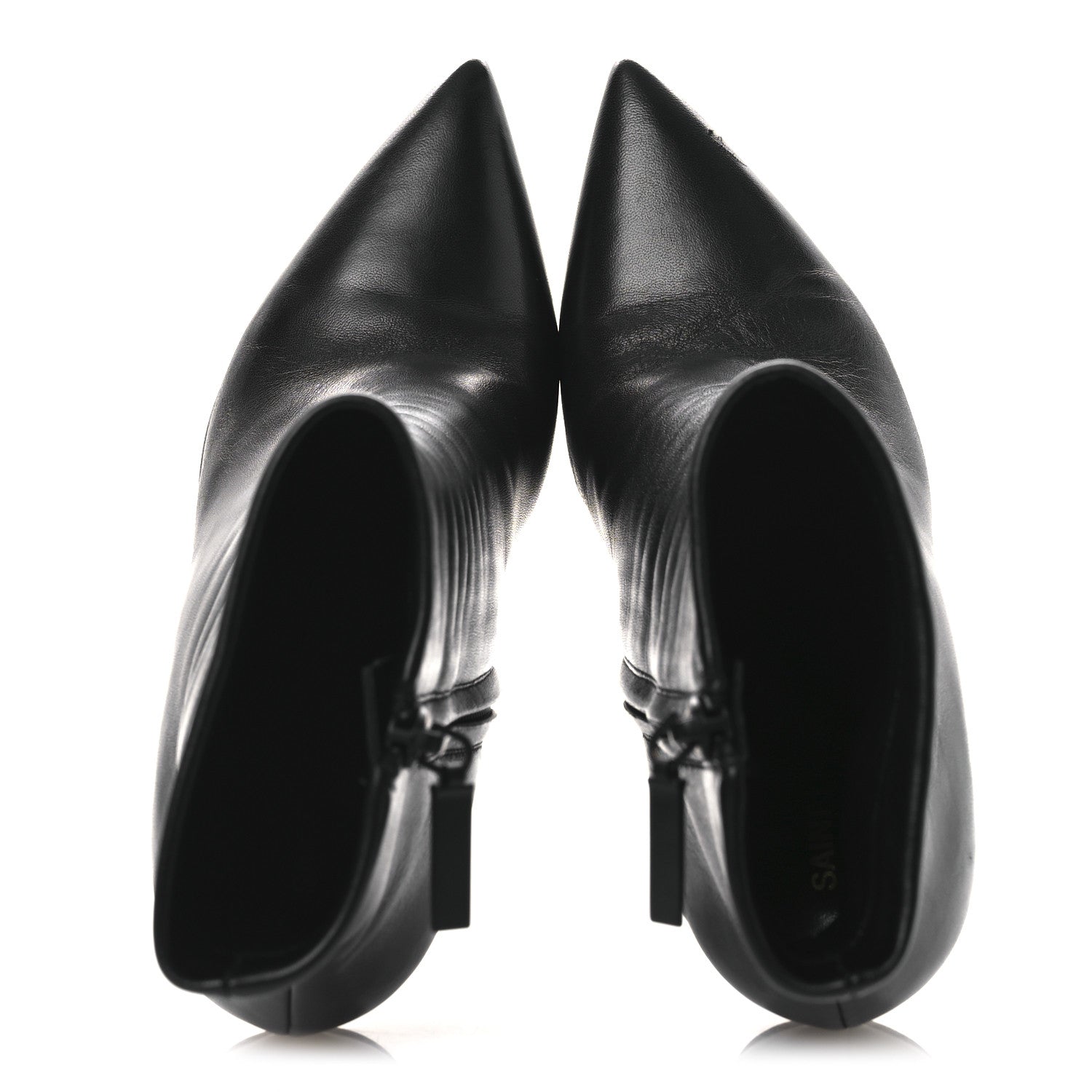 Saint Laurent Nappa Vendome Opyum 110 Ankle Boots 37 Black