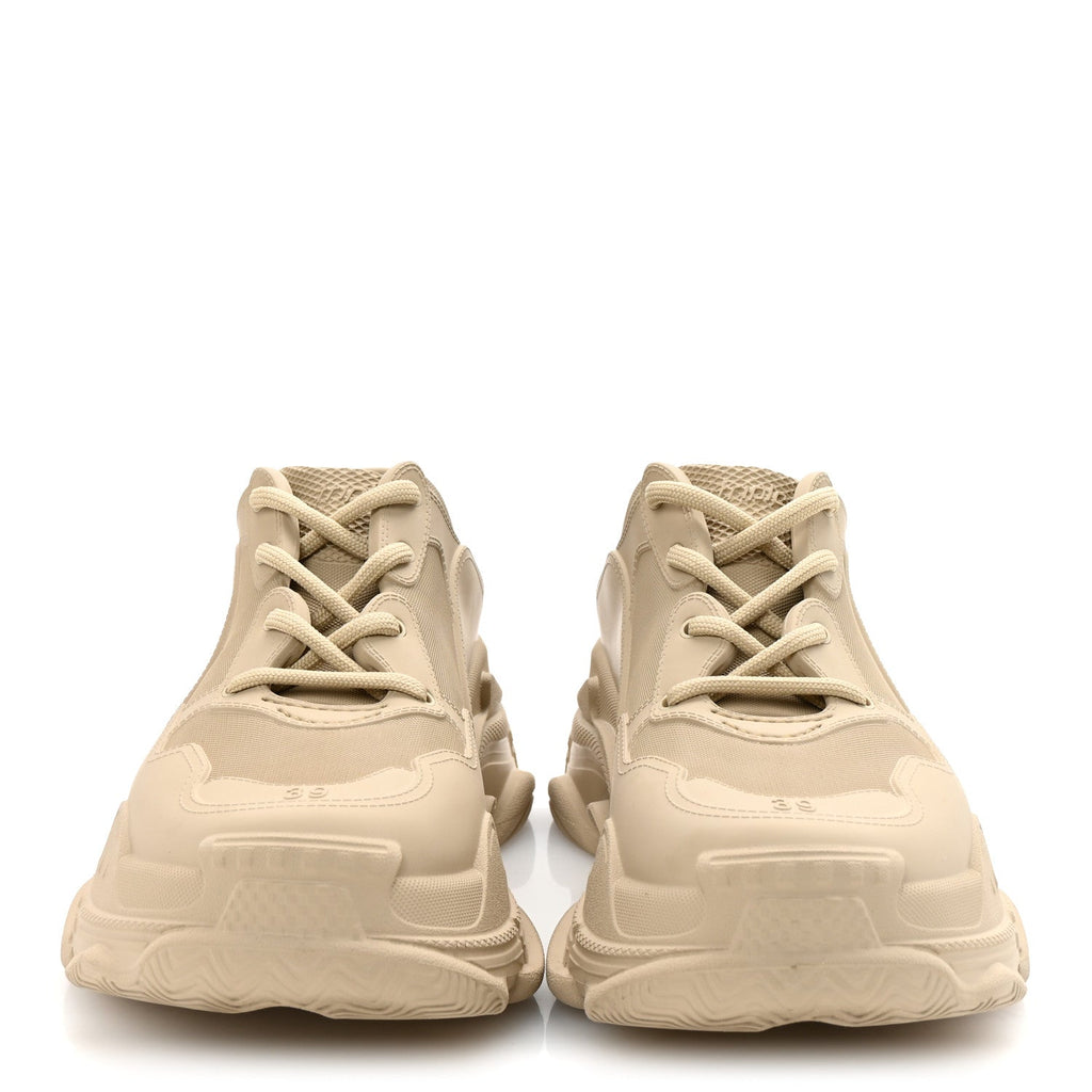 Balenciaga EVA Molded Womens Triple S Sneakers 39 Taupe