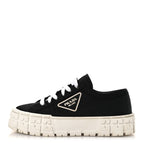 Prada Re-Nylon Gabardine Triangle Logo Double Wheel 50mm Sneakers 41.5 Black