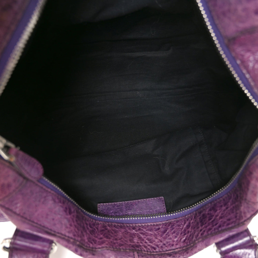 Balenciaga Agneau Giant 21 Silver Hardware Work Raisin