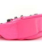 Balenciaga Agneau Arena Le Cagole Shoulder Bag XS Hot Pink