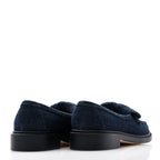 Chanel Denim CC Turnlock Loafers 36.5 Dark Blue