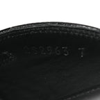 Prada Spazzolato Triangle 40mm Loafer Mules 37 Black