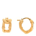Bottega Veneta Sterling Silver Hoop Earrings Gold