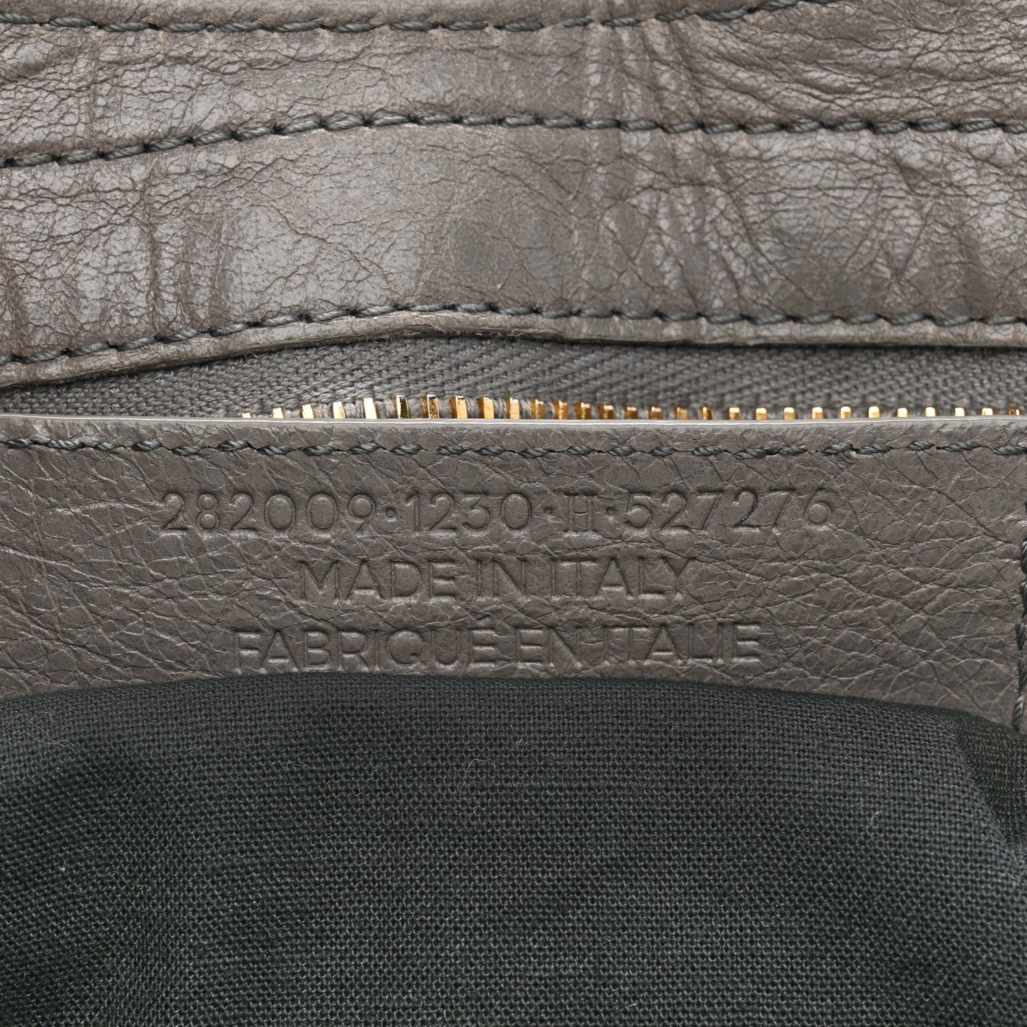 Balenciaga Agneau Giant 12 Gold Hardware Part Time Gris Pyrite