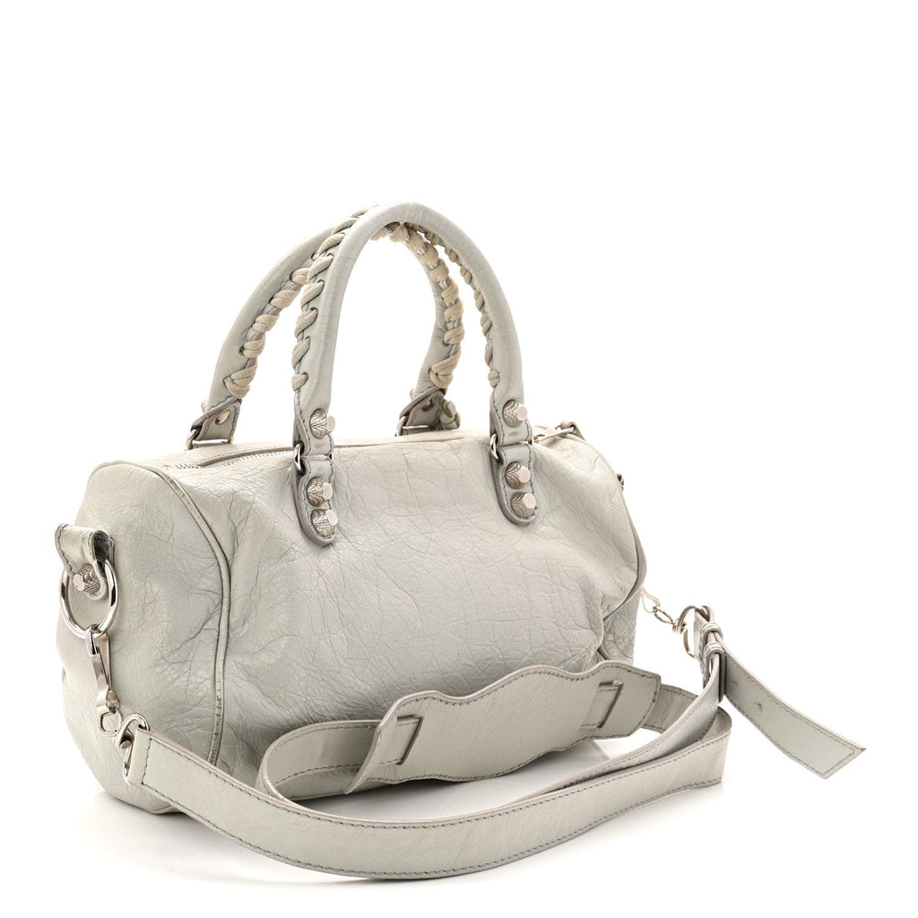 Balenciaga Agneau Giant 12 Silver Hardware Mini Twiggy Gris Glace