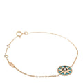 Christian Dior 18K Yellow Gold Diamond Turquoise Rose des Vents Bracelet