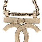 Chanel Crystal Star Drop CC Earrings Gold