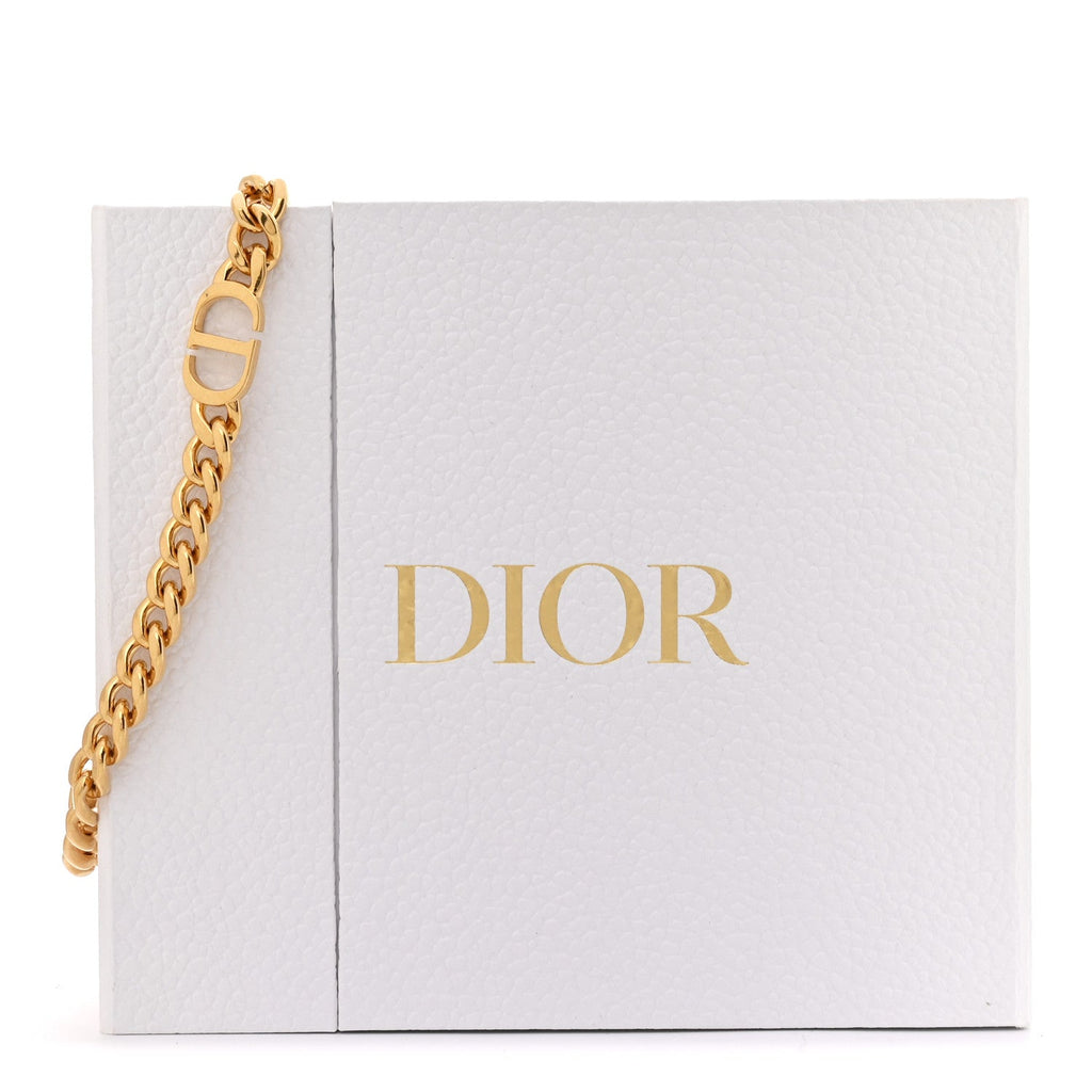 Christian Dior Metal 30 Montaigne Necklace Gold