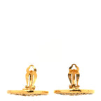 Chanel Metal Rue Cambon Clip On Earrings Gold
