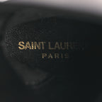 Saint Laurent Calfskin Mina Lace Up Platform Boots 40 Black