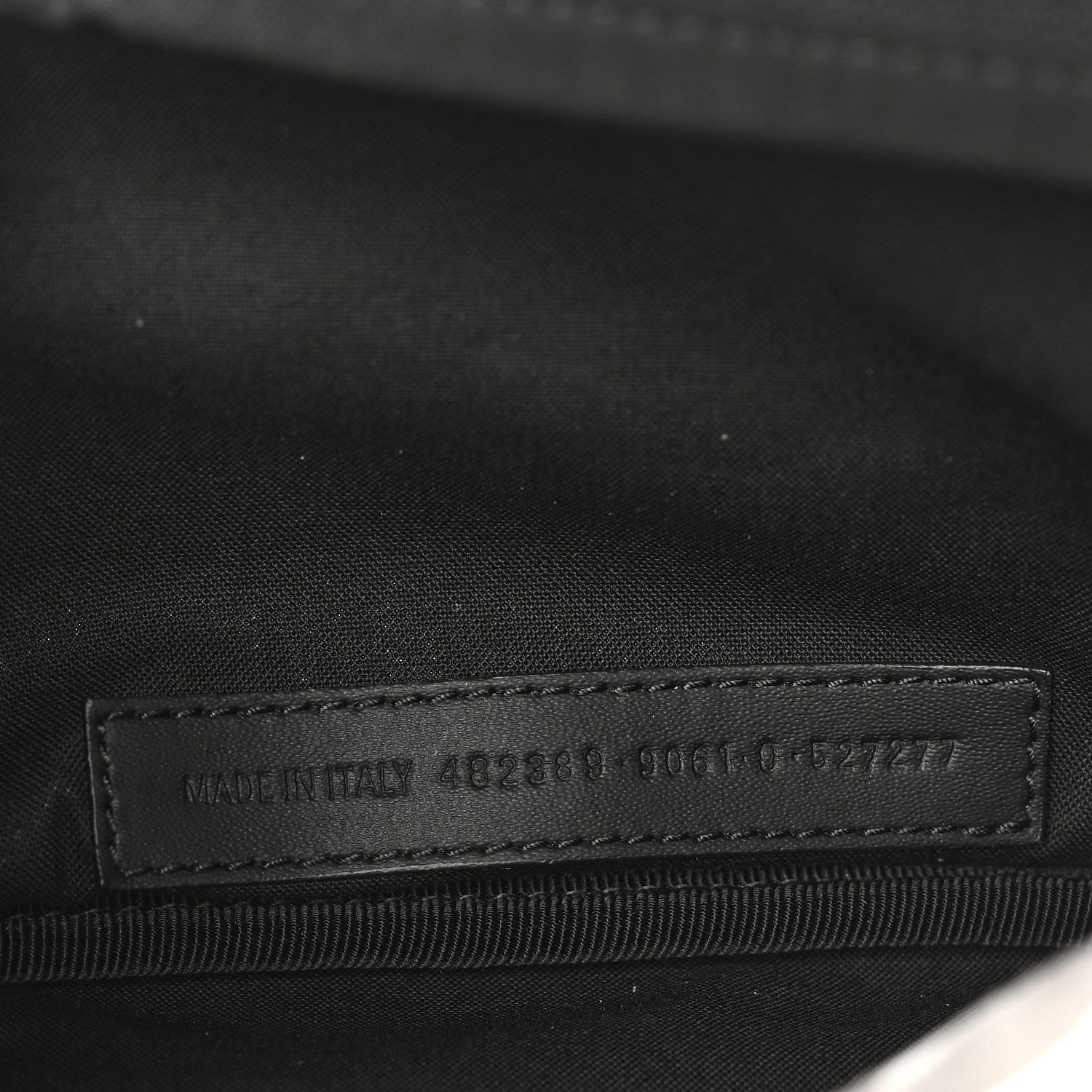 Balenciaga Distressed Nylon Canvas Camo Logo Explorer Beltpack Black White Gray