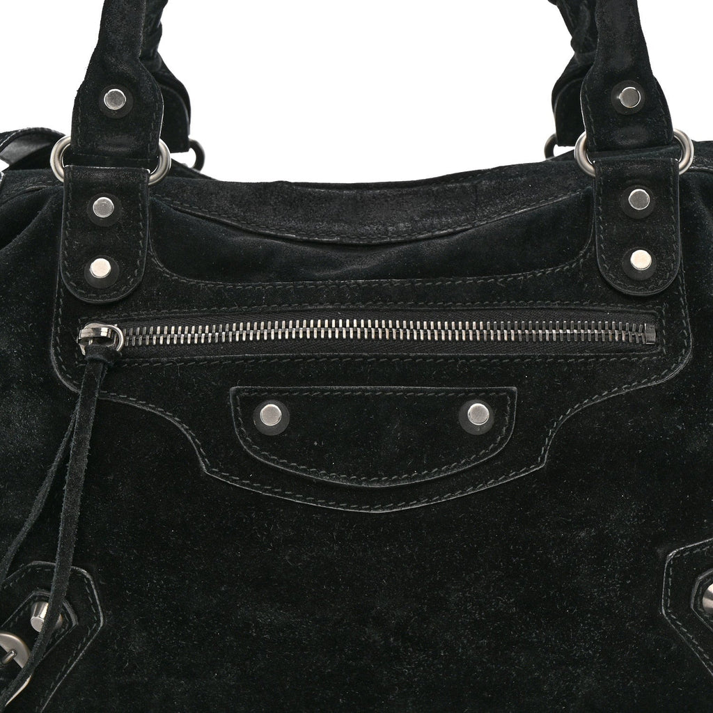Balenciaga Baby Daim Suede Classic Hardware Town Black