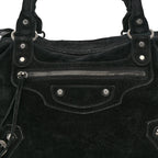 Balenciaga Baby Daim Suede Classic Hardware Town Black