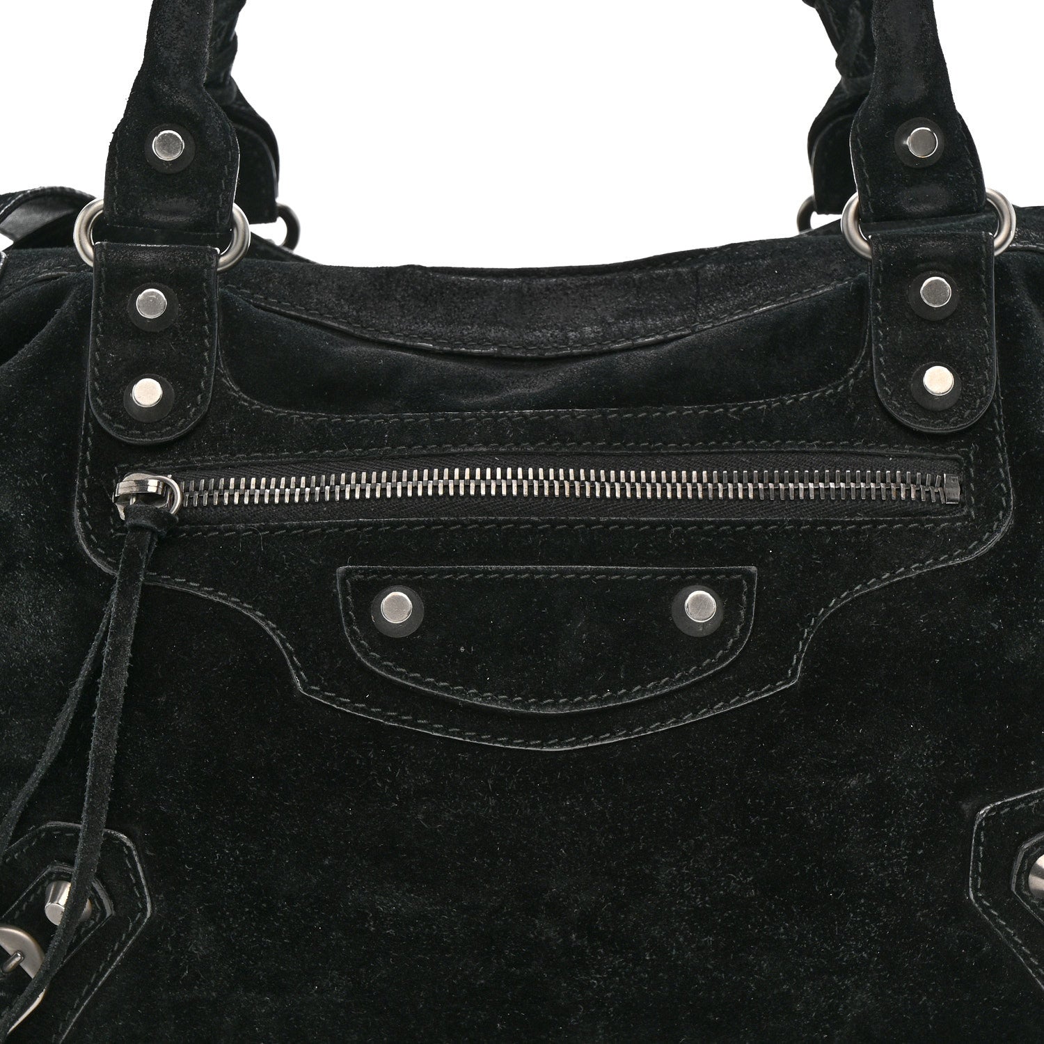 Balenciaga Baby Daim Suede Classic Hardware Town Black