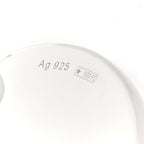 Gucci Sterling Silver Trademark Round Drop Earrings