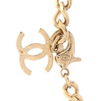 Chanel Crystal CC Link Choker Necklace Gold