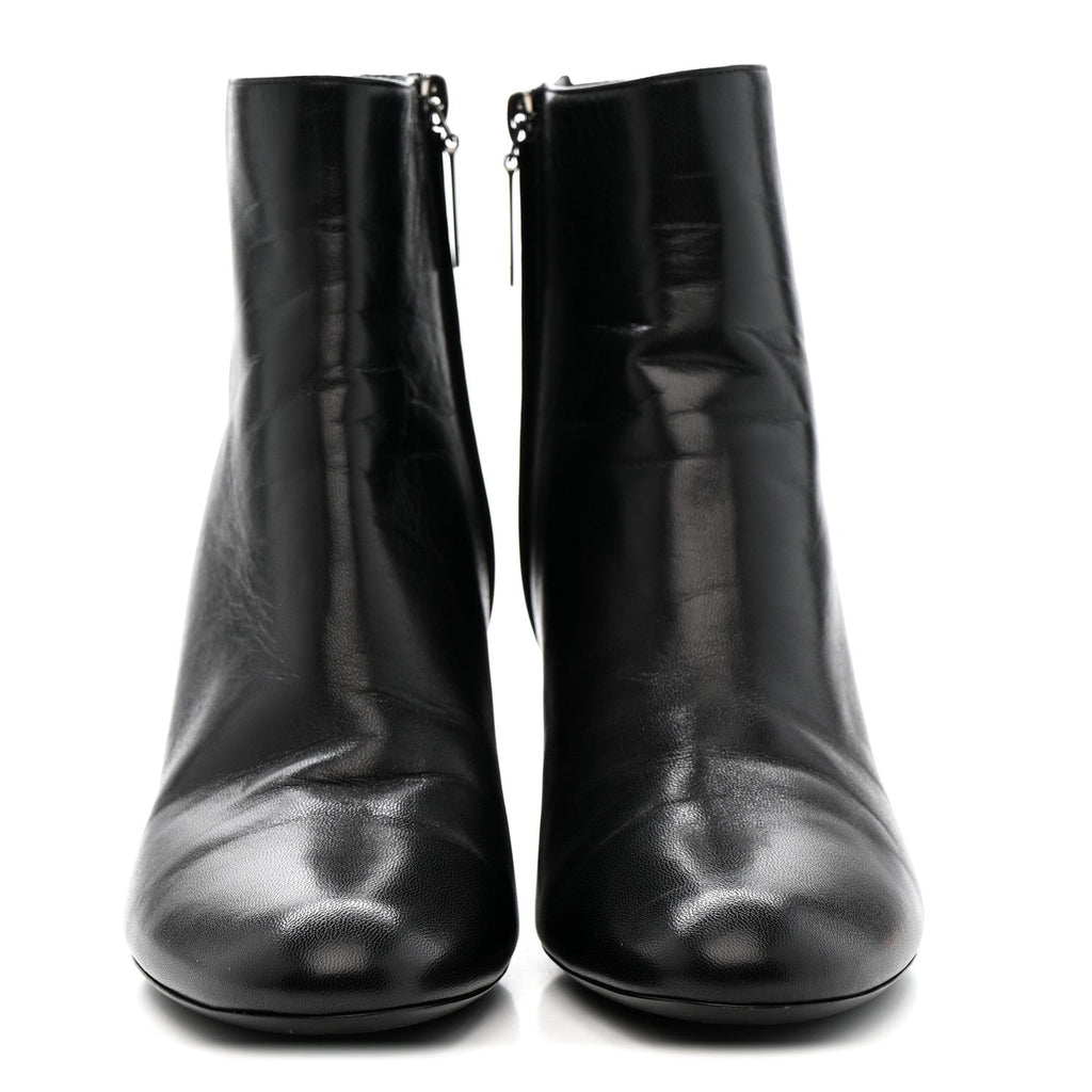 Saint Laurent Nappa Vendome Loulou Ankle Zip Boot 36.5 Black