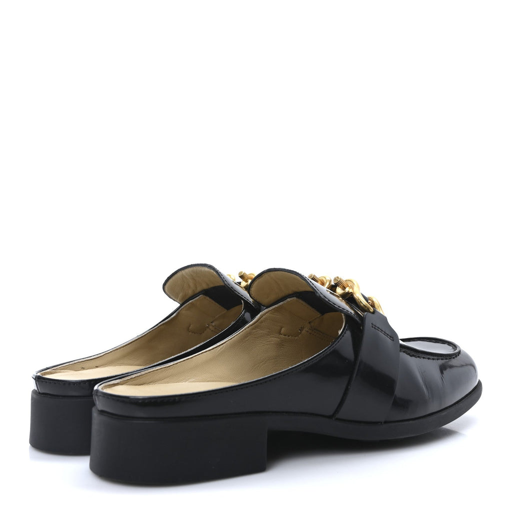 Bottega Veneta Glossy Calfskin Monsieur Loafers 37 Black