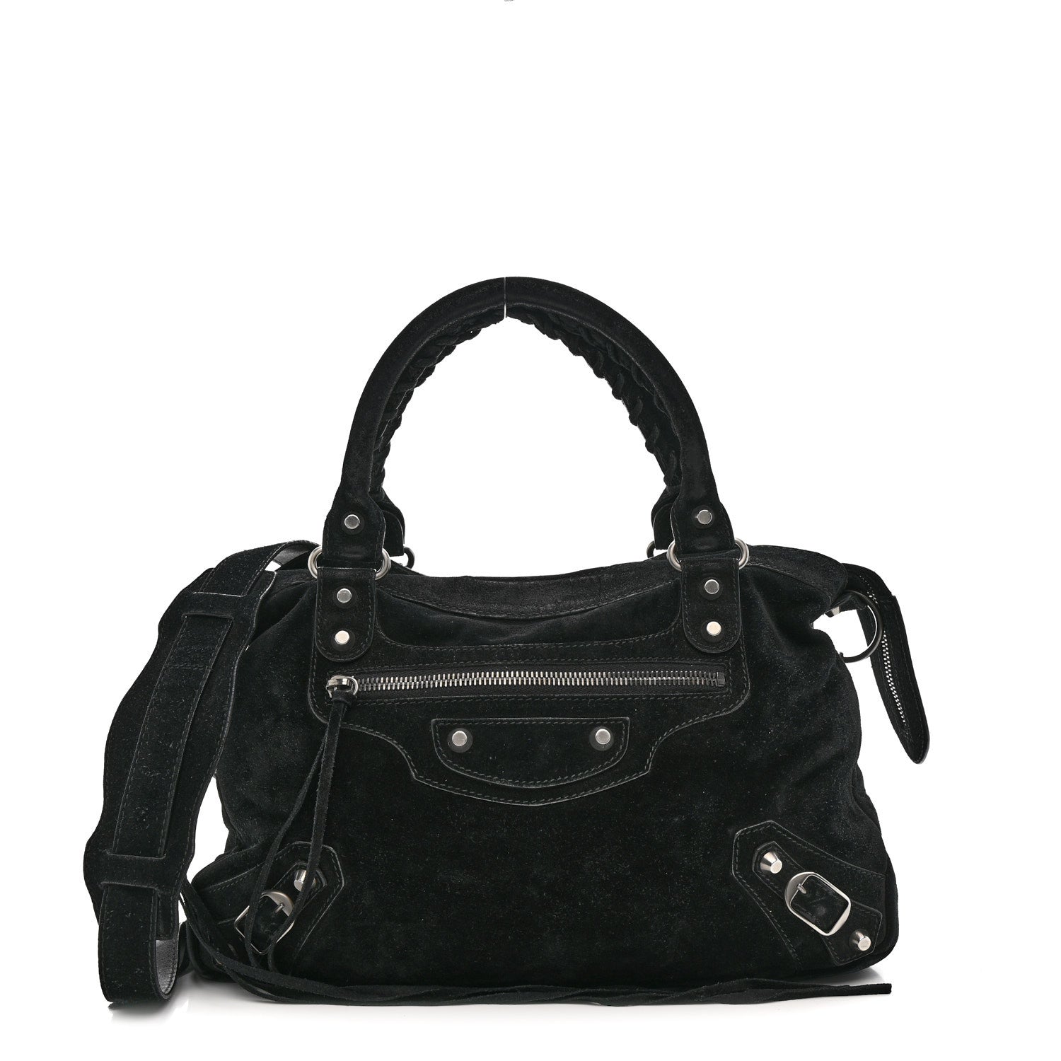 Balenciaga Baby Daim Suede Classic Hardware Town Black