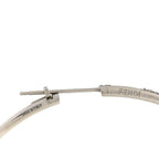 Fendi Metal Crystal Large F is Fendi Hoop Earrings Silver
