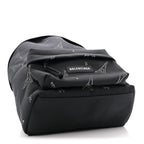 Balenciaga Canvas Crystal Embellished Eiffel Tower Explorer Backpack S Black