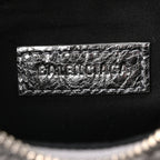 Balenciaga Metallic Agneau Arena Le Cagole Shoulder Bag XS Silver