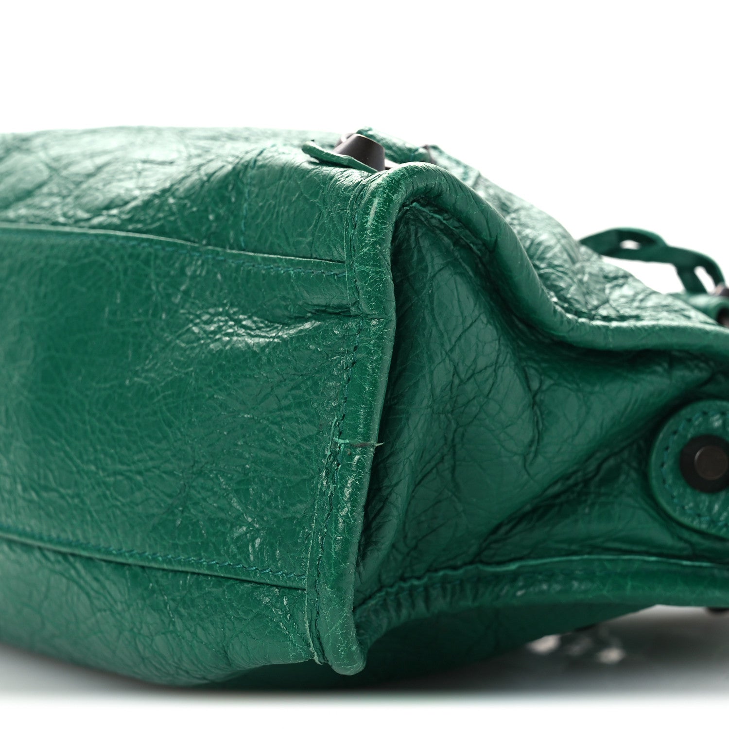 Balenciaga Agneau Classic Hardware Mini City Green