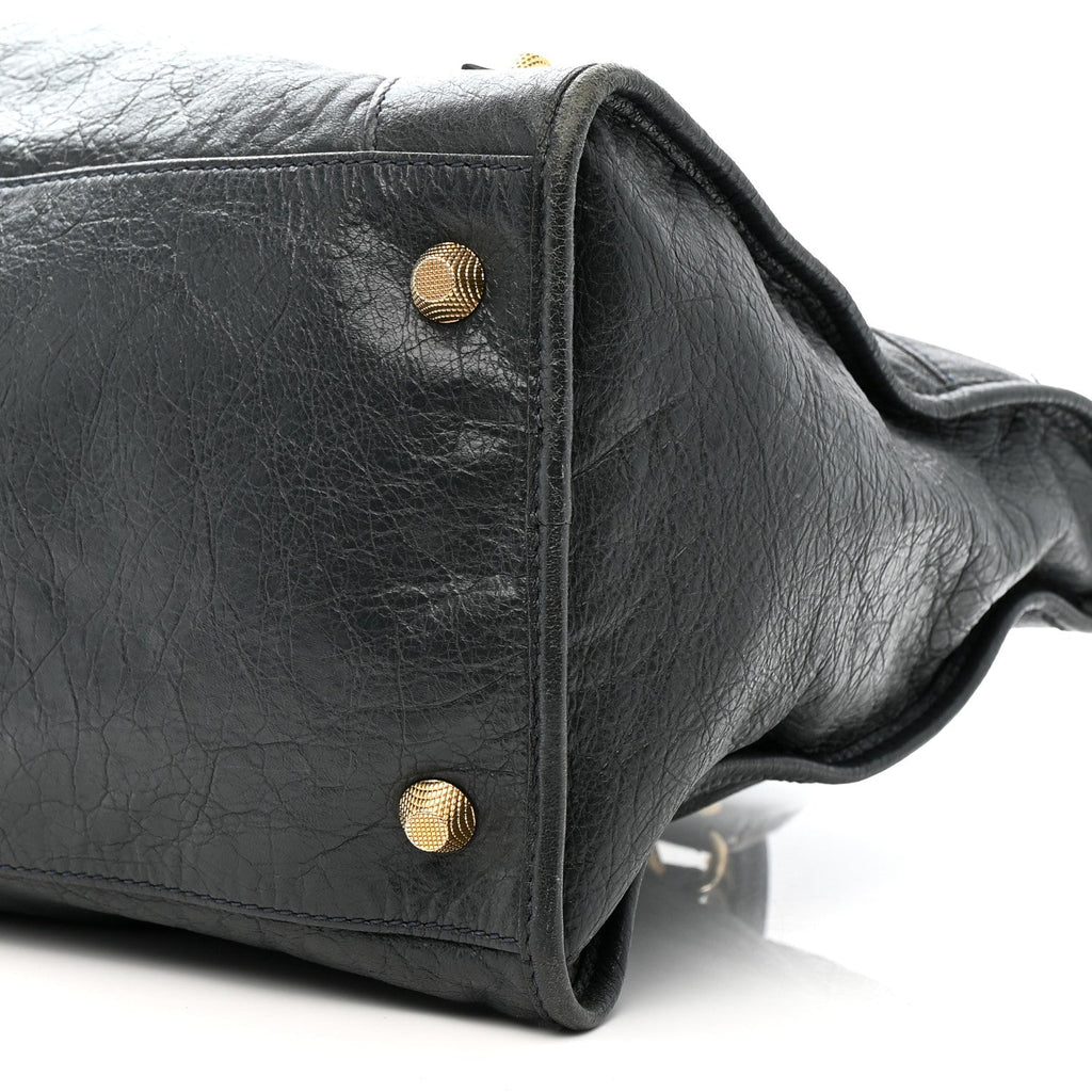 Balenciaga Agneau Giant 12 Gold Hardware Work Anthracite