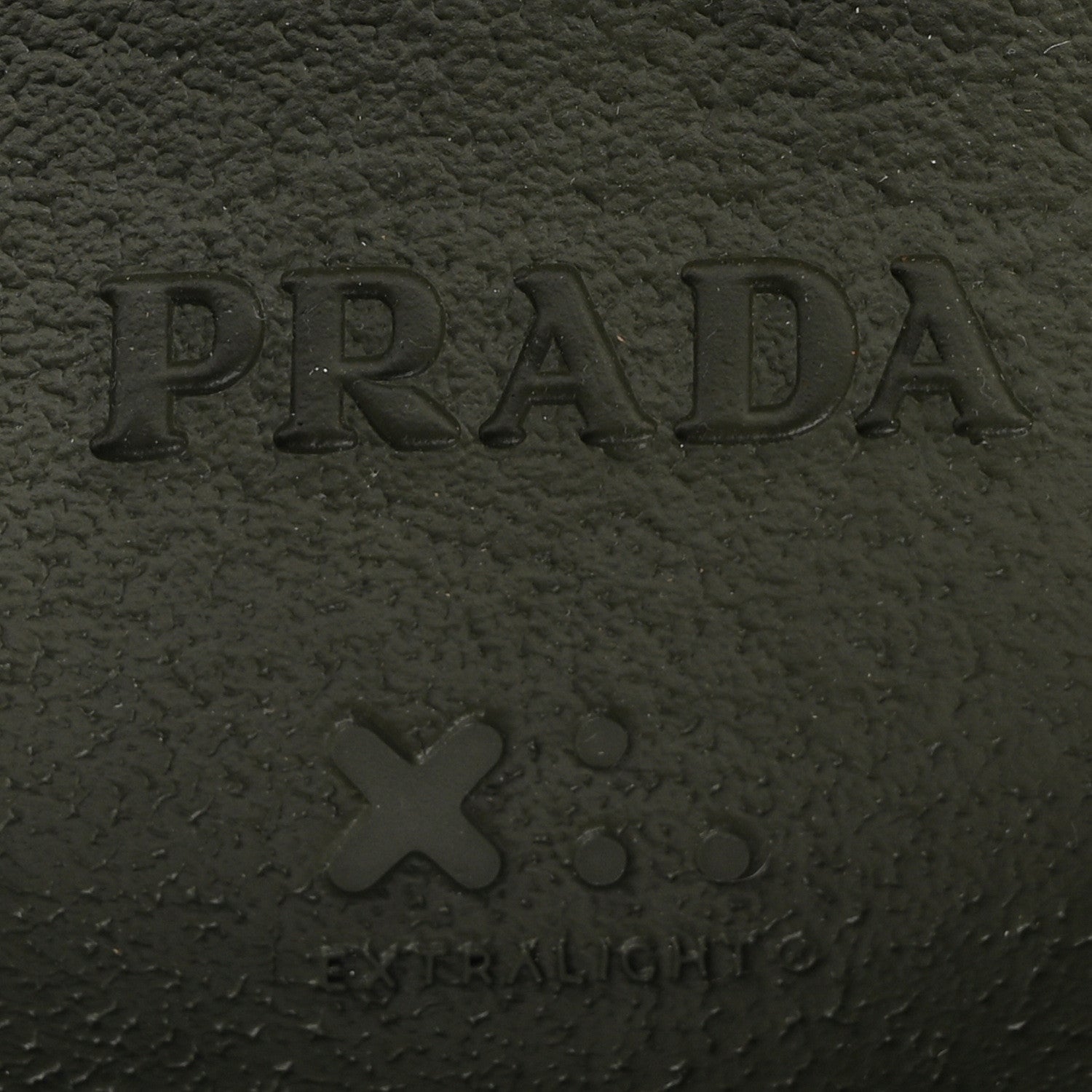 Prada Spazzolato Rois Re-Nylon Metal Triangle Logo Monolith Pouch Pocket 55mm Boots 41 Militare
