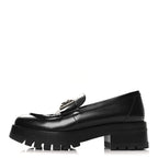 Chanel Calfskin Metal CC Loafers 39 Black