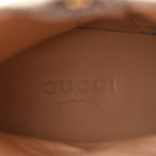 Gucci GG Supreme Monogram Malaga Kid Blondie 55mm Ankle Boots 35 Beige Ebony New Acero