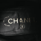 Chanel Shiny Calfskin Quilted Lace Up Combat Boots 37 Black