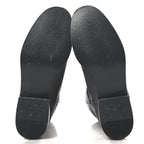 Chanel Calfskin Ascot CC Boots 37.5 Gray