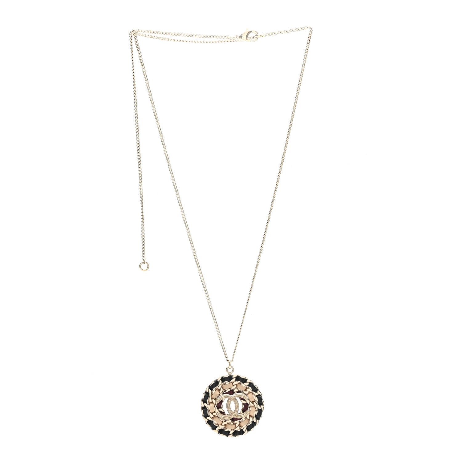 Chanel Lambskin Chain CC Necklace Gold