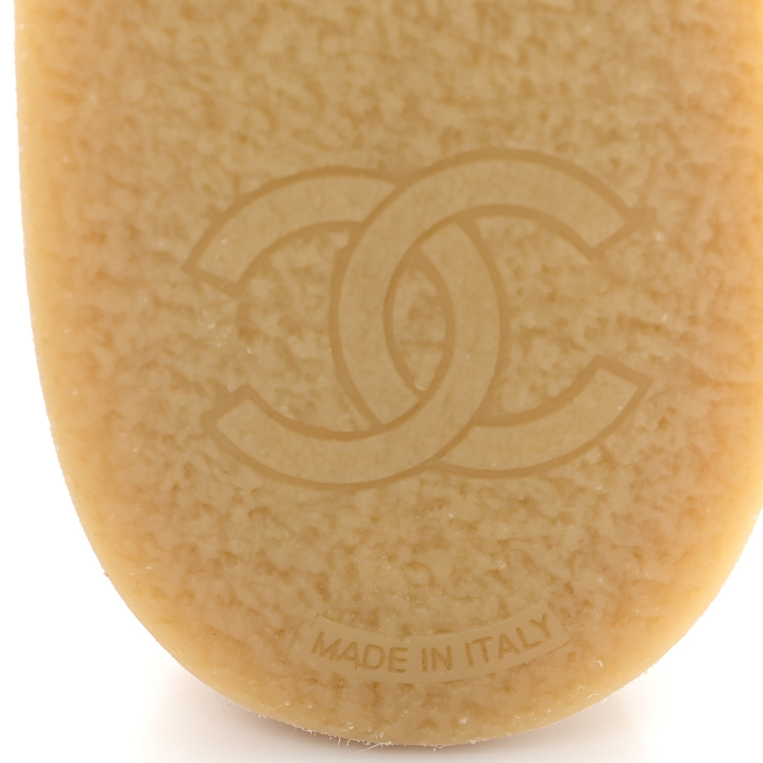 Chanel Suede Calfskin Pearl CC Moccasin Loafers 36.5 Dark Beige