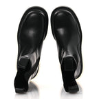 Bottega Veneta Calfskin The Tire Chelsea Boots 39 Black Transparent