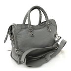 Balenciaga Agneau Classic Silver Hardware S City Gris Haussmannien