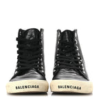 Balenciaga Agneau Arena Womens Paris High Top Sneakers 39 Black