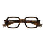 Saint Laurent Eyeglasses Square Full Rim, Dark Havana Frame and Clear Demo Lens Lens SL720OPT002