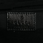 Gucci GG Supreme Monogram Large Four Wheel Suitcase Black Grey