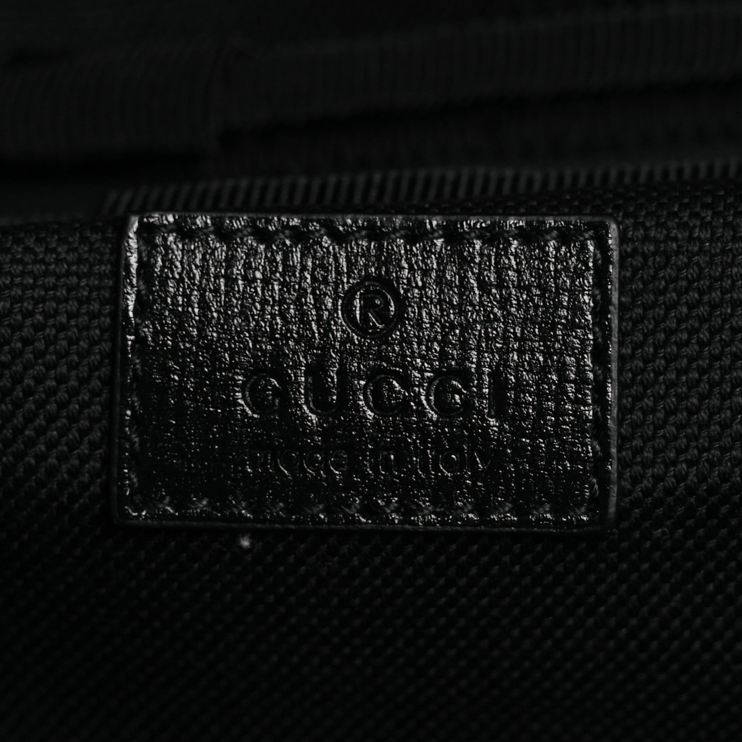 Gucci GG Supreme Monogram Large Four Wheel Suitcase Black Grey
