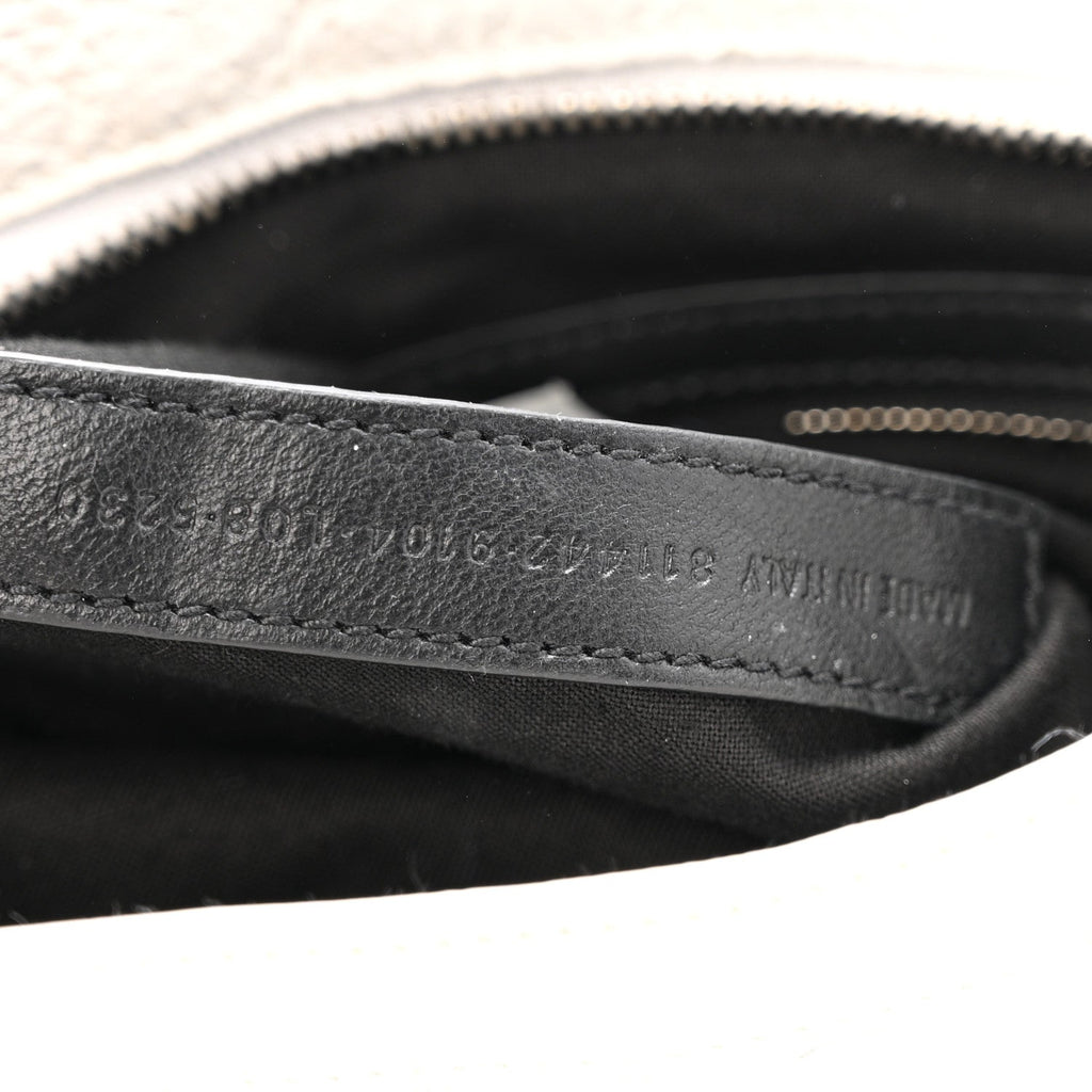 Balenciaga Arena Storico Classic Silver Hardware Small Le City  Optic White