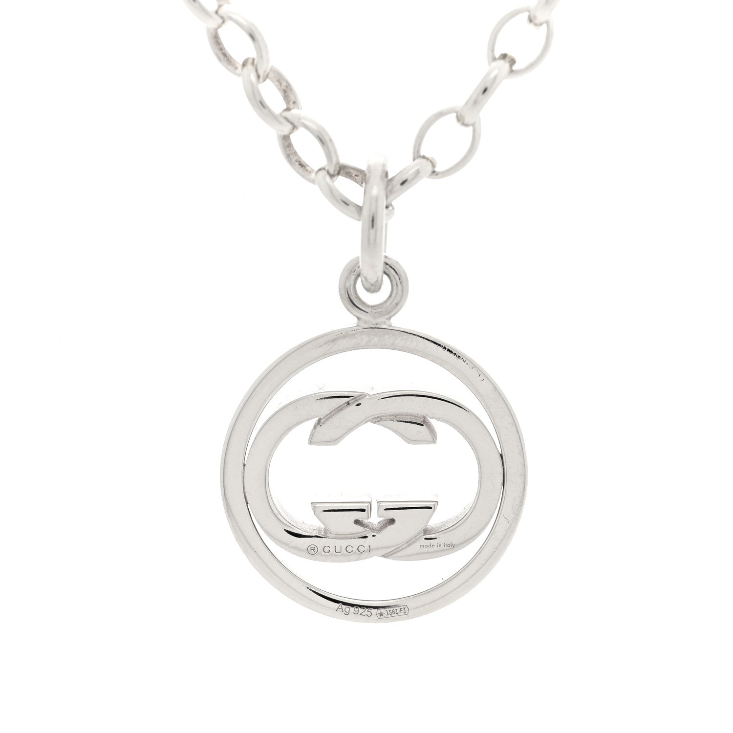 Gucci Sterling Silver Britt Necklace