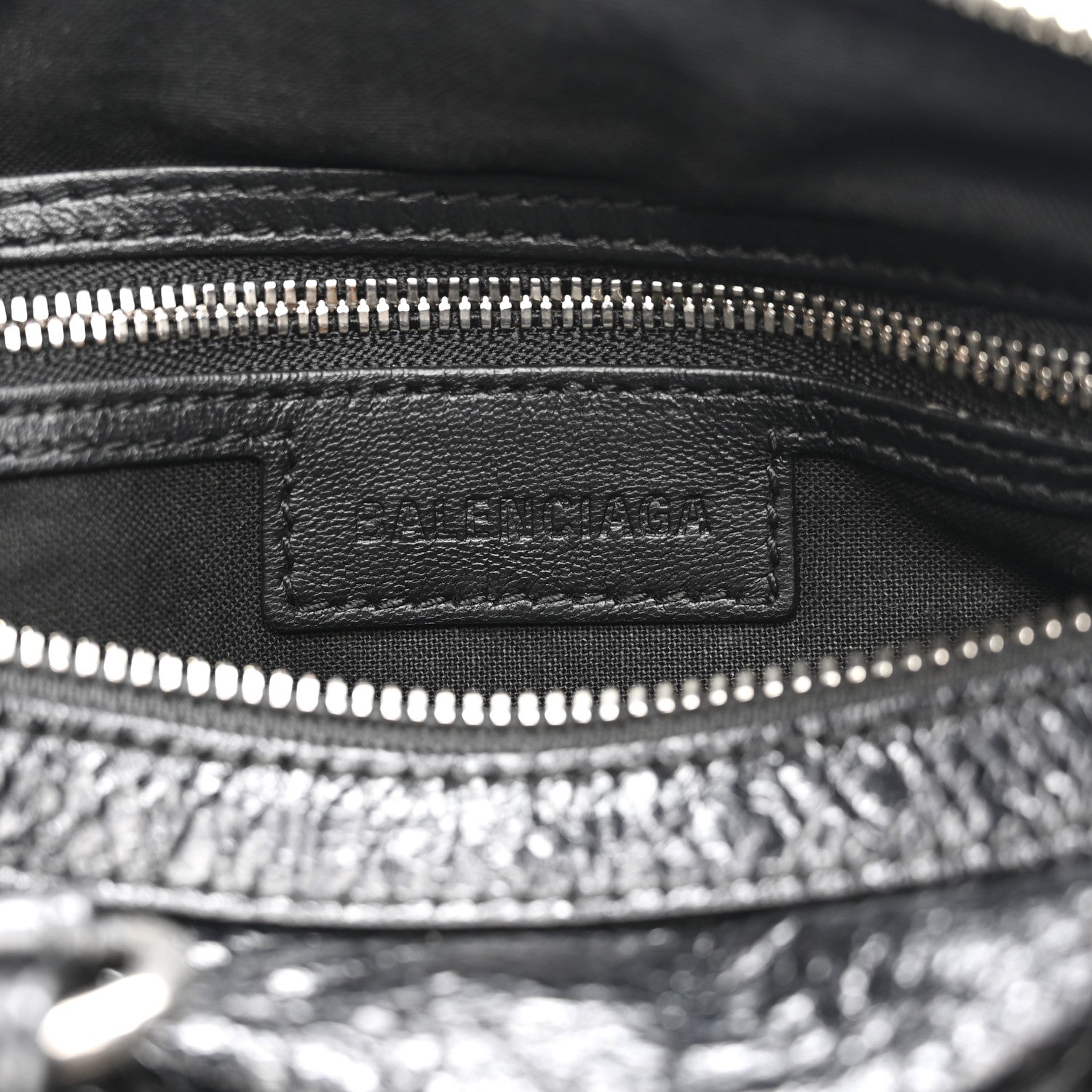 Balenciaga Agneau Arena Mini Le Cagole Duffle Crossbody Bag Black