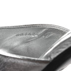 Balenciaga Metallic Sheepskin Duty Free 70mm Sandals 39 Silver