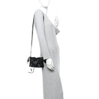 Balenciaga Chevre Silver Metallic Edge Hardware Nano City Black